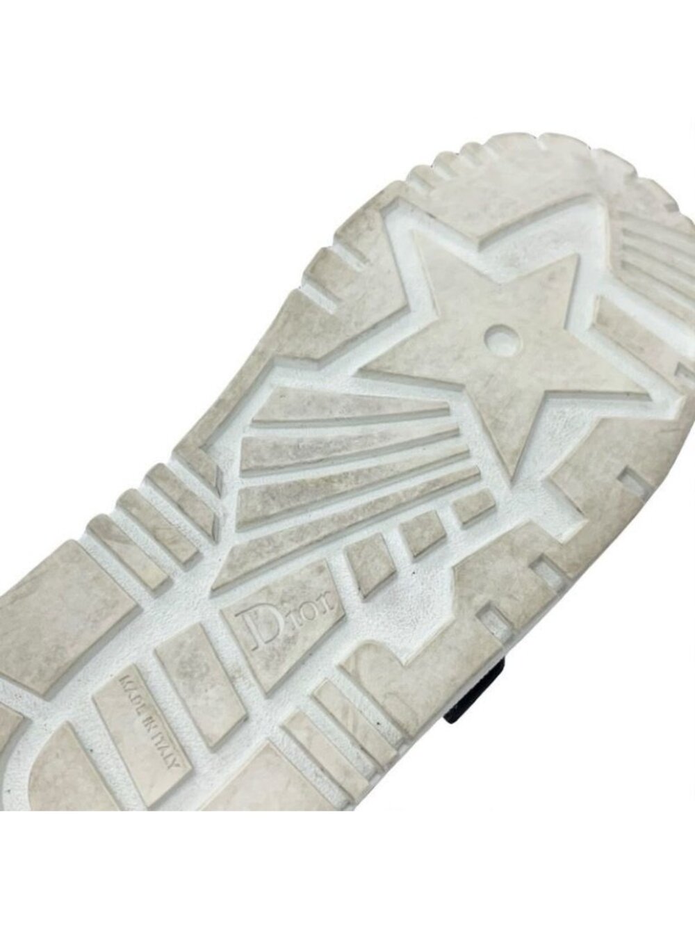 Christian Dior-id Sneakers Shoes Leather Rubber White Black Logo Velcro - Picture 8 of 10